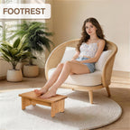 Solid Wood Stool Wooden Step Stool Anti-Slip Step Stools for Adults Step Stool for Adults One Step Stool for Office, Bedroom, Garden, Bathroom (6.0" High)