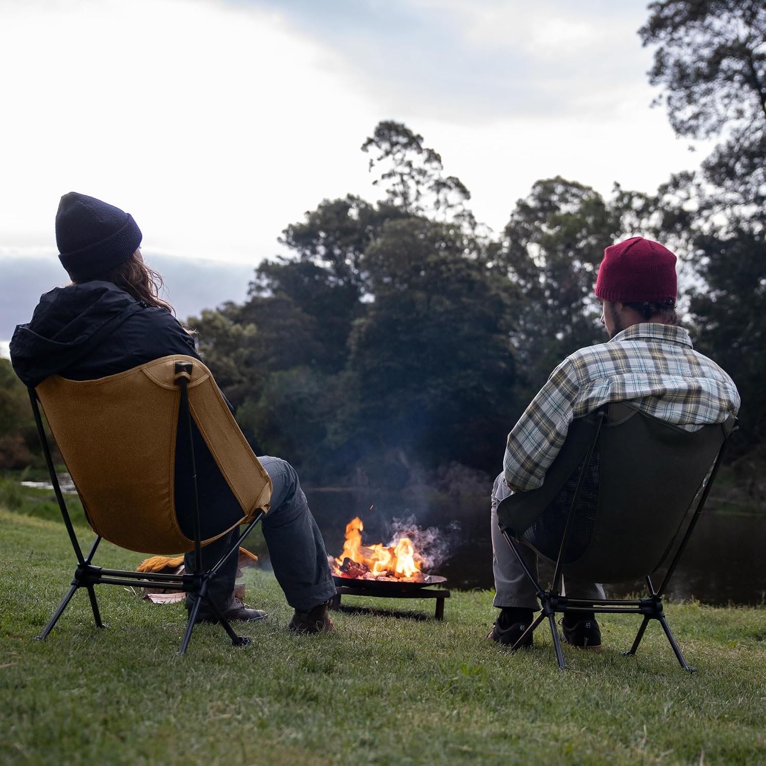 Naturehike YL08 Ultralight Camping Chair, 2.38 LBS Portable Backpacking Chair with Anti-Sinking Feet, Lightweight Compact Folding Hiking Camp Chair
