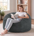 Bean Bag Chair Giant Beanbag with Filling Memory Foam Living Room Adult 3FT | Breathable Washable Removable Cover,Comfy Lounging Gaming Bedroom Dorm,Large Big Giant Oversized Beanbag Chairs,Dark Grey