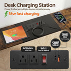 8.6" Narrow Console Table Behind Couch, 39.7” L x 32.3” H, Slim Sofa Table with Fast Charging Station for Small Spaces, Skinny Entryway & Hallway Table, Easy Assembly