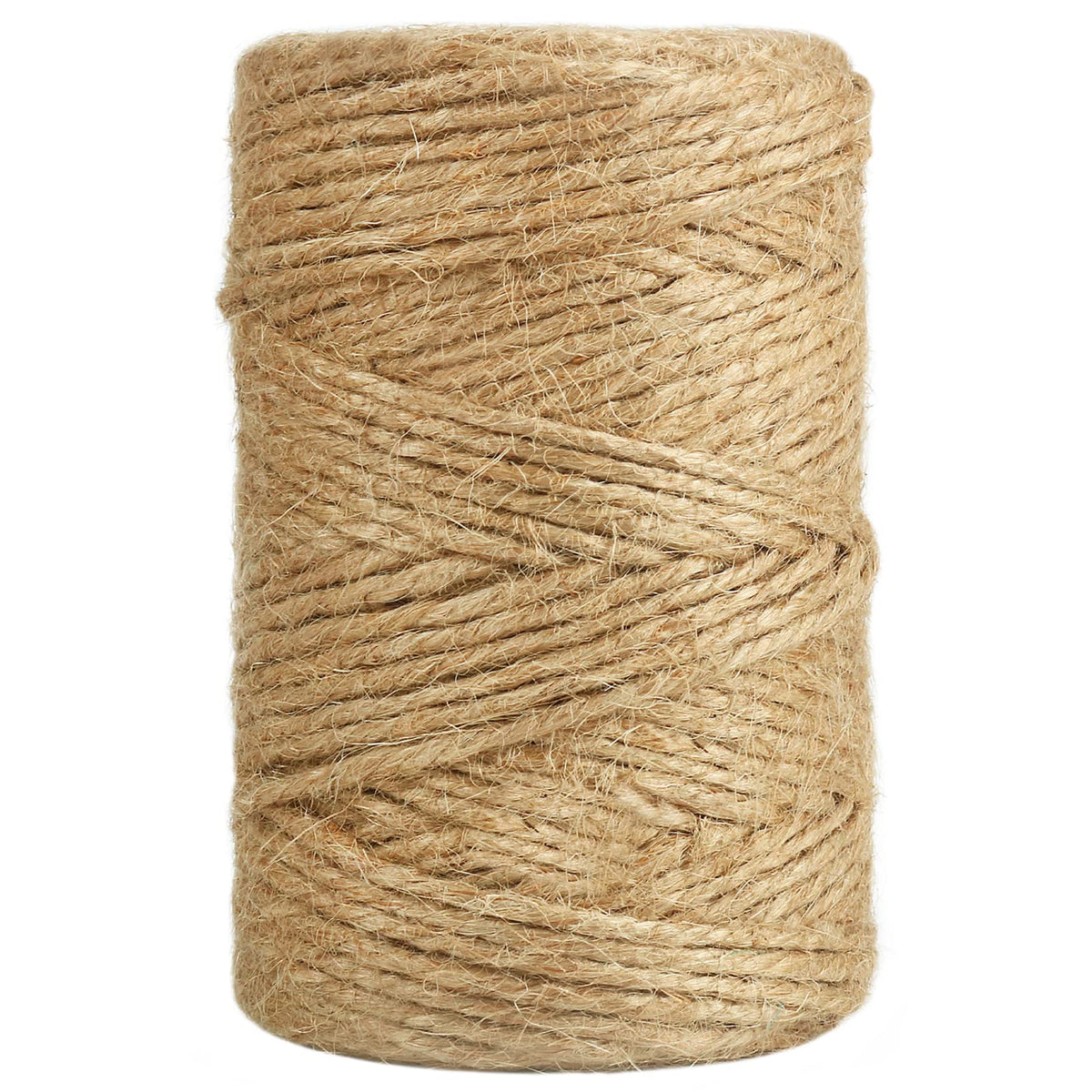 Vivifying Jute Twine, 328 Feet 3mm Strong Natural Garden Twine for Climbing Plants, Tomatoes, Crafts, Gift Wrapping and Decoration (Brown)