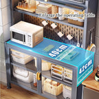 JKGHK 6-Tier Tall Kitchen Bakers Rack, Kitchen Storage Hutch Cupboard Cabinet with Adjustable Foot, Open Kitchens Pantry Storage Shelves for Spices, Pots, Pans(120cm/47.2in)