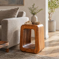 Rutledge & King Wooden End Table - Unique Wooden Side Table - Mid Century Side Table - Saur Wood Decor - Small Accent Table - Mid Century Modern