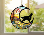 Personalized Dog Memorial, Custom Name Gordon Setter Dog Christmas Ornament with Name, Custom Breeds, Pet Loss Light Catcher, Gifts for Lovers Loss of Pet Sympathy on Mothers Day Christmas
