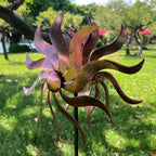 360 Degree Metal Wind Spinner - Classical Willow Leaves Design for Patio, Lawn & Garden Decor