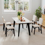 Giantex Folding Dining Chairs Set of 2, Armless Kitchen Chair w/Padded Seat & Tilt Backrest, Rubber Wood Legs, Upholstered Accent Side Chairs for Dining Room, Living Room, Restaurant