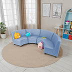 FDP Kid Comfort Collective Modular Wedge Chairs, 4-Pack - Powder Blue