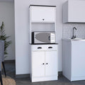 Tampa Kitchen Pantry with Drawer and 2 Cabinets