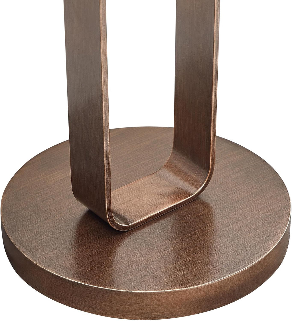 Tallulah Antique Bronze Metal Round Accent Table