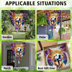 Golden Retriever Dog Ears Wind Spinner, Golden Retriever Wind Spinner Hanging for Yard and Garden