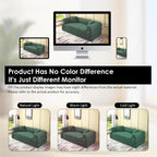 80" Cloud Sleeper Sofa Bed Pull Out Couch, Corduroy Sofa with Side Storage Pocket, Convertible Compression Sofa with Pillows for Living Room Bedroom, Light Green