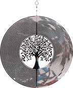 SPRING SONG Tree of Life 3D Wind Spinner for Yard and Garden Mirrored Stainless Steel Spinner Indoor and Outdoor Hanging Decor Crafts Ornament Gifts Kinetic Art Yard Garden Spinner