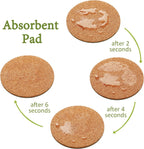 4 Pieces Cork Plant Mats Round Cork Plant Coasters for Garden Pots, DIY Craft Project (4 Inches,6 Inches)