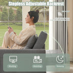 GOSUHI 52" 3-in-1 Convertible Sleeper Sofa Bed, Linen, Light Gray | Pull-Out Bed, Stepless Adjustable Backrest, Side Pocket, Compact Loveseat, Living Room, Dorm & Apartment