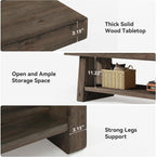 63'' Solid Wood Entryway Bench with Open Shelves, 2-Tier End of Bed Bench, Farmhouse Wooden Bench Indoor for Dining Room, Living Room, Hallway, Bedroom