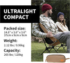 Naturehike YL08 Ultralight Camping Chair, 2.38 LBS Portable Backpacking Chair with Anti-Sinking Feet, Lightweight Compact Folding Hiking Camp Chair