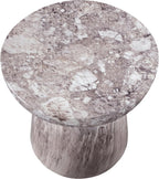Meridian Furniture Avellino Brown Indoor/Outdoor Concrete End Table