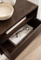 Kate and Laurel Kato Modern Mango Wood Floating Side Table with Drawer, 18 x 10 x 9, Dark Brown, Contemporary Wooden Floating Nightstand for Bedroom Bedside Table or Living Room Wall Storage