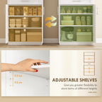 HOMCOM 72" Kitchen Pantry Cabinet Freestanding Storage Cabinet White | 4 Doors, Drawer, 3 Adjustable Shelves, for Dining Room