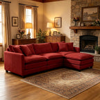 108.27" Modular Sectional Sofa, 4 Seat L Shaped Couch with Chaise | Deep Seat Cloud Couch With Soft Chenille Fabric, Reversible Chaise Modular Design Spacious Comfort for Home, Apartment, Dorm