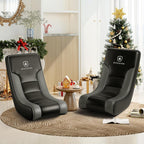 GTPLAYER Floor Rocking Gaming Chair – Floor Rolling Game Chairs with Angle Limiter, Gamer Rocker Floor Seat, Compact & Lightweight, Black & Grey