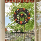 Spider Metal Wind Spinner 3D Hanging Halloween Wind Spinners Decor Skeleton Skull Metal Wind Spinner for All Saints' Day Party Yard Garden Outdoor Indoor Decor