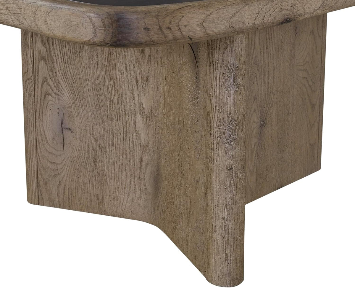 Oak Nesting Cocktail Table with Solid Wood and MDF Construction | Two-piece nesting design for flexible layout options