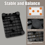 CHIKILLA Adjustable Step Stool for High Beds and Cars, 650lb Heavy Duty Bed Step for Elderly, Non-Slip Mobility Platform for Bathtub, Kitchen, SUV, 4 Height Levels 3.4-5.4" Portable Stair Assist, Gray