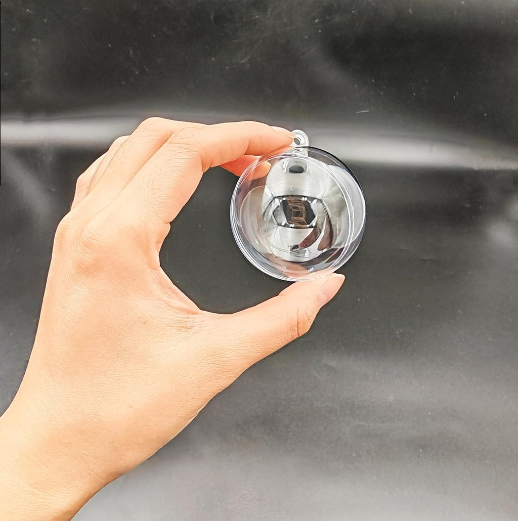 Acrylic Hollow Ball, Clear Plastic Fillable Ornaments Ball, DIY Clear Plastic Balls for New Years Present,Xmas Tree,Home Decoration,Wedding,Party (5cm/2inch,20pcs)