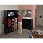Tennsco TNNJ2478SULGY - Assembled Jumbo Steel Storage Cabinet