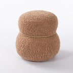 Snowman Stool, Seat Body Width 14.56 Inches, Round Belly, Playful Cute, Suitable for Any Space,Soft Stool