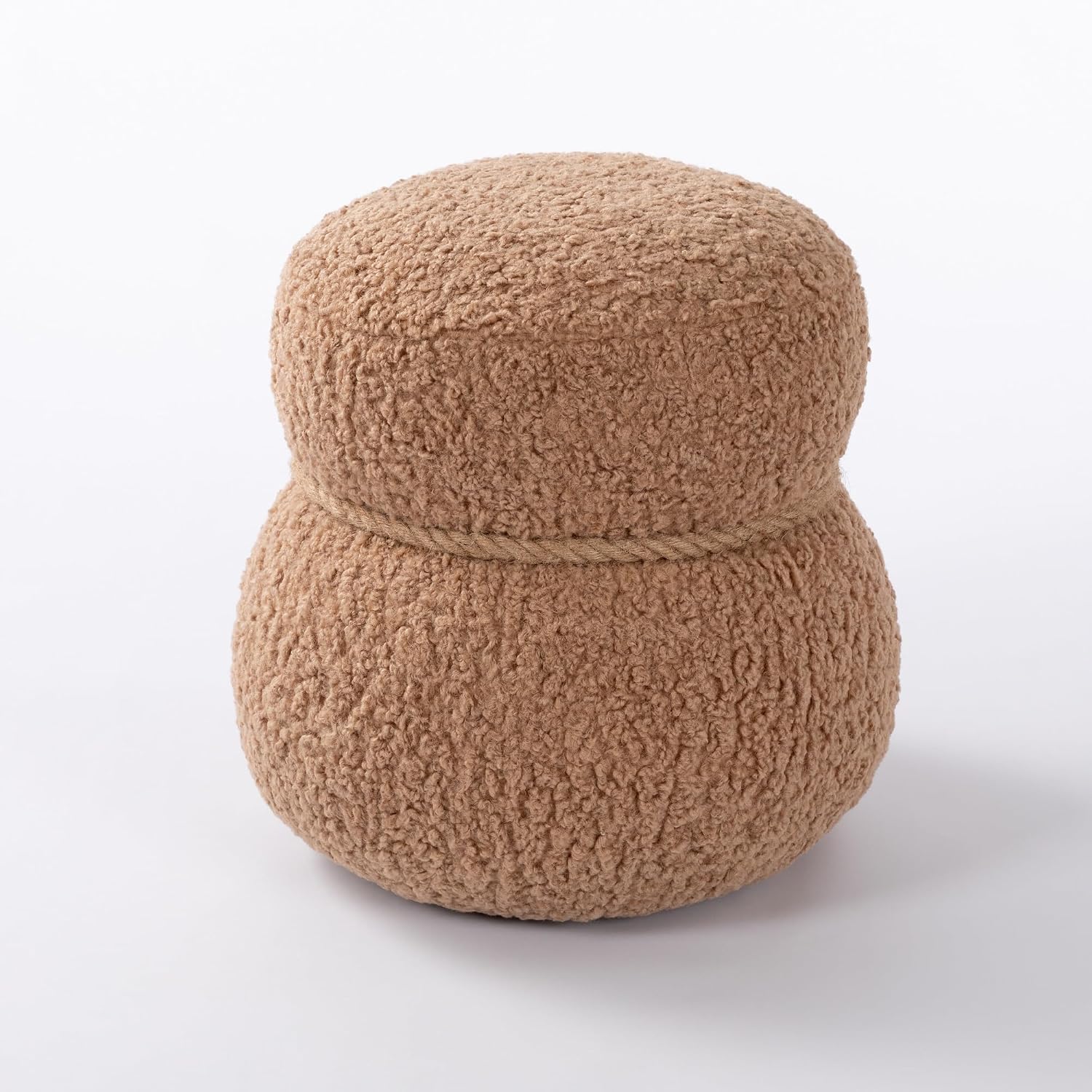 Snowman Stool, Seat Body Width 14.56 Inches, Round Belly, Playful Cute, Suitable for Any Space,Soft Stool