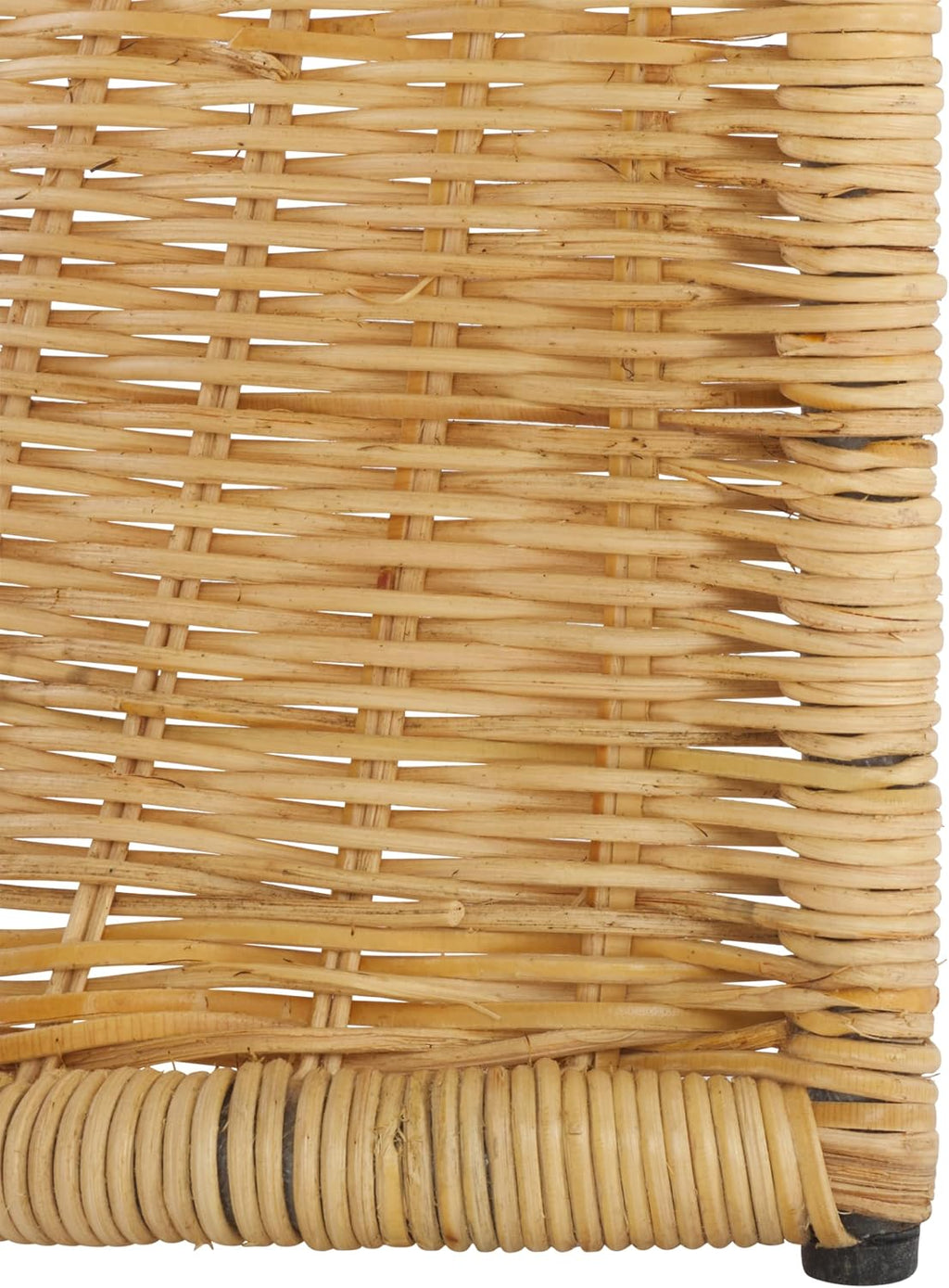 SAFAVIEH Home Collection - Zendy Light Natural Rattan Accent Table, Coastal Waterfall Silhouette, Fully Assembled (ACC6508A)
