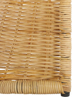 SAFAVIEH Home Collection - Zendy Light Natural Rattan Accent Table, Coastal Waterfall Silhouette, Fully Assembled (ACC6508A)