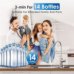Waterdrop G2P600 Reverse Osmosis System, 600 GPD Tankless RO Water Filter System, Under Sink RO System, 7 Stage Filtration, 2:1 Pure to Drain, Reduce TDS, FCC Listed, USA Tech