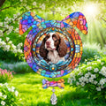 American Water Spaniel Dog Ears Wind Spinner, American Water Spaniel Wind Spinner Hanging for Yard and Garden