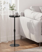 TUTOTAK Tall Round Side Table, Small End Table, Drink Table, Pedestal Side Table, livingroom, Black TB01BK096
