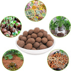 Halatool 14LB Organic Leca Clay Pebbles for Plants Lightweight Leca Balls Hydroton Clay Pebbles for Indoor Potted Plants Hydroponics Orchids Drainage Decoration Aquaponics