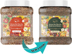 Wildflower Seed Shaker – Annual Mix by GevaGrow | 17 Variety Flower Seeds for Planting in Pots & Outdoor Gardens, Bulk 300,000+ Seeds - 1 Pound Tub