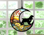 Personalized Dog Memorial, Custom Name Cocker Spaniel Dog Christmas Ornament with Name, Custom Breeds, Pet Loss Light Catcher, Gifts for Lovers Loss of Pet Sympathy on Mothers Day Christmas
