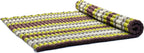 Leewadee - Foldable Floor Mattress - Japanese Roll Up Futon -Trifold Tatami Mat- Guest Floor Bed - Camping Mattress - Thai Massage Mat, Kapok Filled, 75 x 57 inches, Brown Green