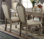 7-Piece Dining Set with Dining Extension Table, 4 Side Chairs and 2 Arm Chairs (C*)