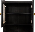 Black Tall Kitchen Pantry Storage Cabinet, Farmhouse Kitchen Hutch Buffet Cabinet with Microwave Stand & Drawer, Freestanding Coffee Bar Cupboard for Dining Room (Black)