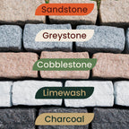 Beuta Landscape Edging | Garden Edging Border | Faux Stone Blocks for Lawn Edging, Flower Beds & Yard Edging – 4 Pack | Each Section Has 6 Blocks 48" L x 4" W x 6.5" H | 8 Spikes | Greystone