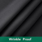 Biscaynebay Textured Fabric Tablecloths 70x120 Inches Rectangular, Black Water Resistant Spill Proof Tablecloths for Dining, Kitchen, Wedding and Parties, Machine Washable