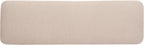 Christopher Knight Home 55" Chenille Upholstered Bench with Solid Rubber Wood Legs, Modern Farmhouse Bedroom Bench, Padded Entryway Bench Seat, Dining Bench for Living Room End of Bed, Light Brown