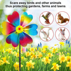 4PCS Wind Spinners for Yard and Garden, Sparkly Lawn Yard Decorations Pinwheels Colorful Whirligigs Windmill for Christmas Outdoor Decor (Sparkly)