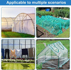 120 Pcs Greenhouse Clips, Garden Clips for Netting, Stainless Steel Greenhouse Clamps, Have a Strong Grip to Hold Down The Shade Cloth or Plant Cover on Garden Hoops or Greenhouse Hoops