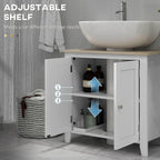 Under-Sink Bathroom Storage Cabinet with Adjustable Shelves