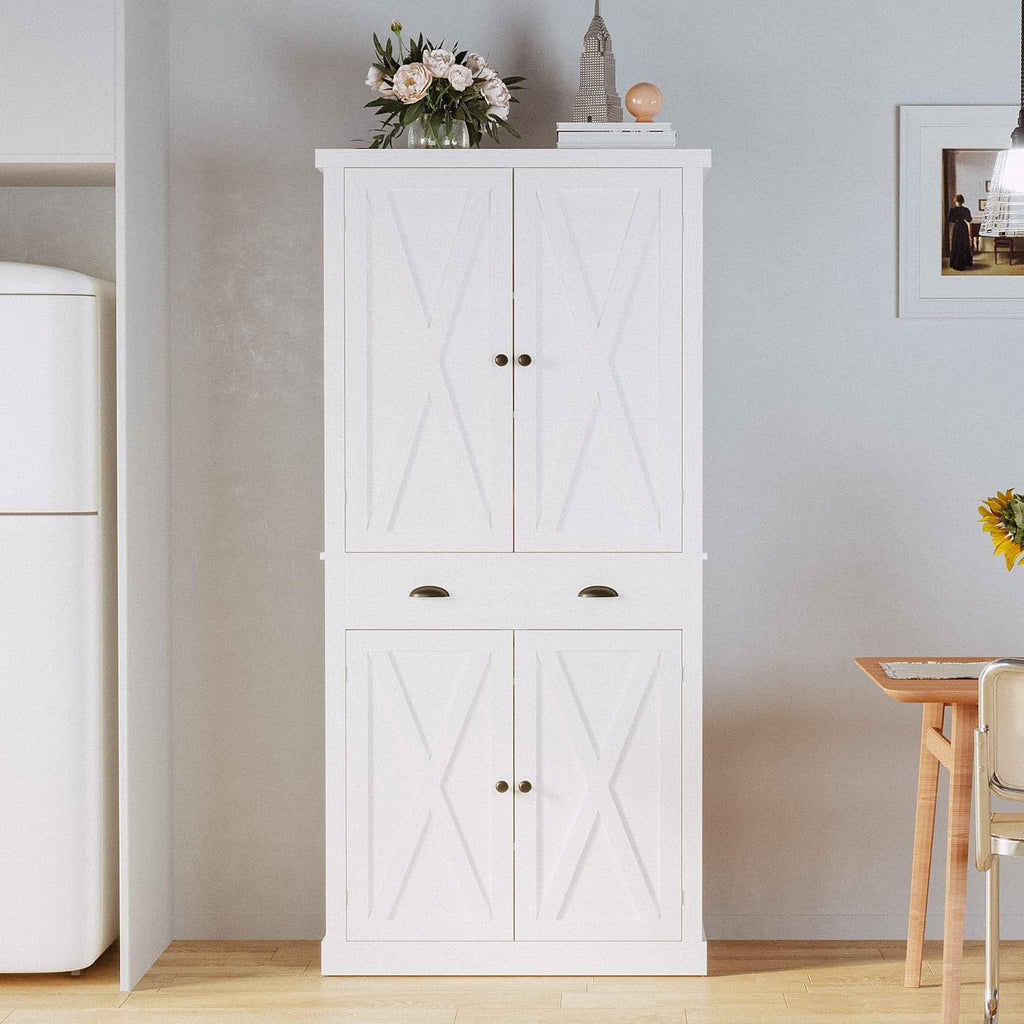 IRONCK Storage Cabinet with Drawers and Doors for Living Room and Entryway | Open Shelves, Adjustable shelves, Organized essentials